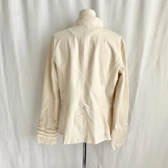Lauren Ralph Lauren Women’s Green Label Cream Light Jacket Blazer Size 14 - Picture 6 of 10